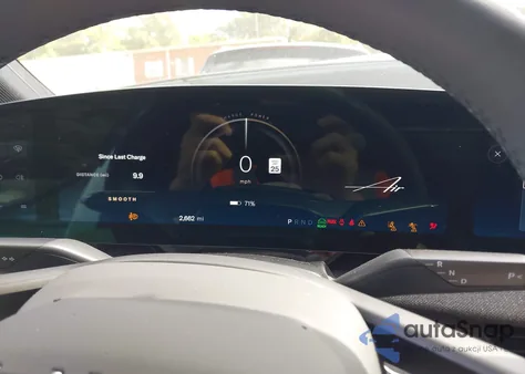 2025 Lucid Air Grand Touring из США, поврежденный, VIN 50EA1GBA1SA007662